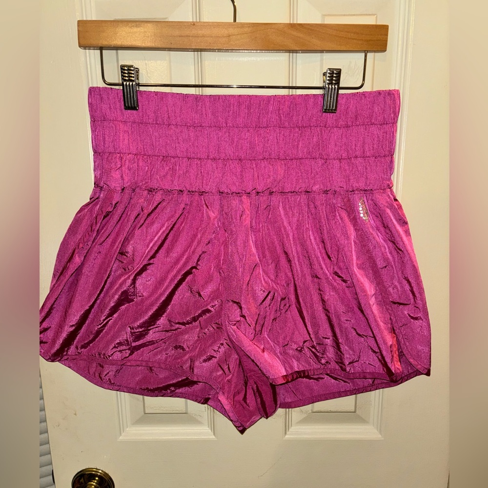 Pink Free People Way Home Shorts